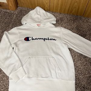 White Champion Hoodie